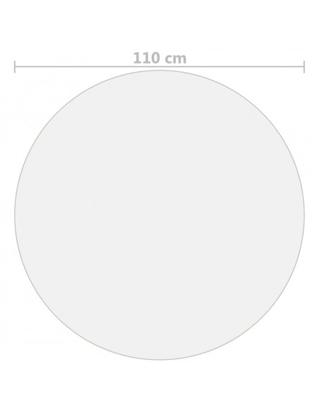 Protezione Tavolo Opaca Ø 110 cm 2 mm PVC