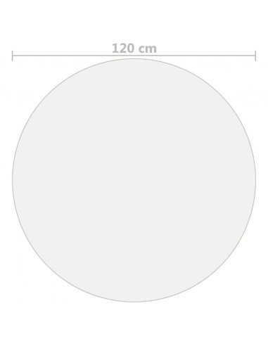 Protezione Tavolo Trasparente Ø 120 cm 2 mm in PVC