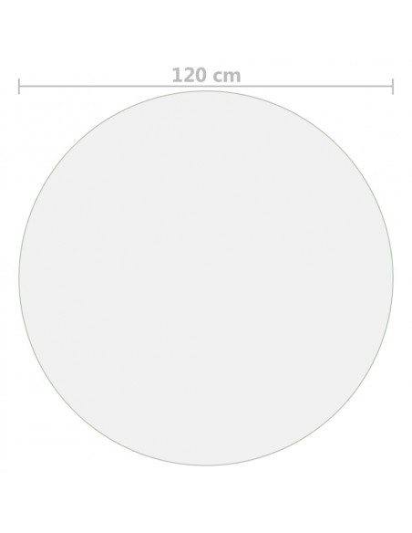 Protezione Tavolo Trasparente Ø 120 cm 2 mm in PVC