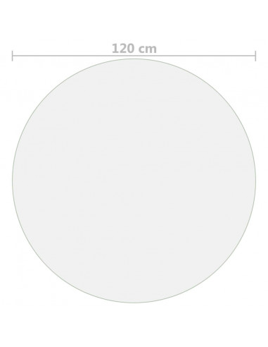 Protezione Tavolo Opaca Ø 120 cm 2 mm in PVC