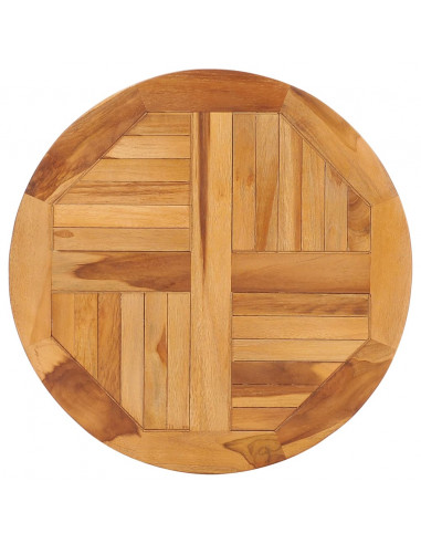 Vassoio Girevole da Tavola in Legno Massello di Teak