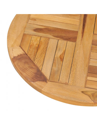 Vassoio Girevole da Tavola in Legno Massello di Teak