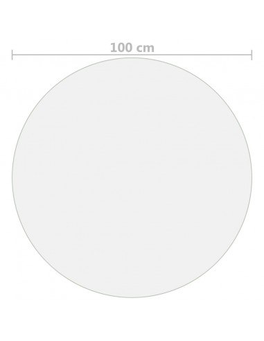 Protezione Tavolo Trasparente Ø 100 cm 2 mm in PVC