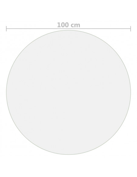 Protezione Tavolo Trasparente Ø 100 cm 2 mm in PVC