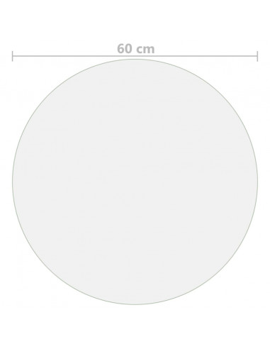 Protezione Tavolo Opaca Ø 60 cm 2 mm in PVC
