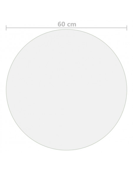 Protezione Tavolo Opaca Ø 60 cm 2 mm in PVC