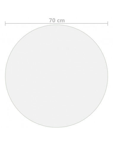 Protezione Tavolo Opaca Ø 70 cm 2 mm in PVC