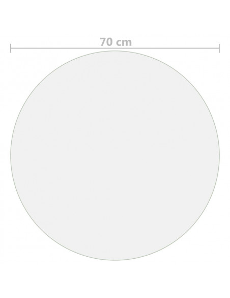 Protezione Tavolo Opaca Ø 70 cm 2 mm in PVC