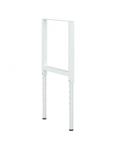 Telai per Banco da Lavoro 2 pz in Metallo 55x(69-95,5) cm Grigi