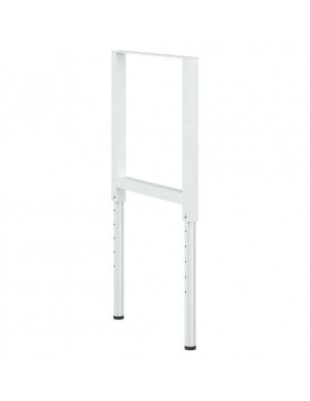Telai per Banco da Lavoro 2 pz in Metallo 55x(69-95,5) cm Grigi