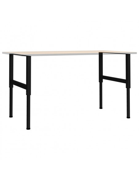 Telai per Banco da Lavoro 2 pz in Metallo 85x(69-95,5) cm Neri