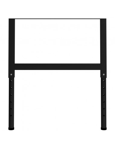 Telai per Banco da Lavoro 2 pz in Metallo 85x(69-95,5) cm Neri