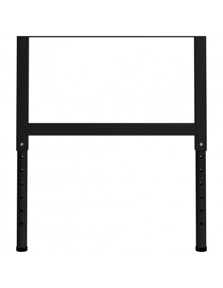 Telai per Banco da Lavoro 2 pz in Metallo 85x(69-95,5) cm Neri