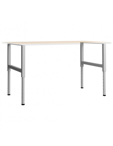 Telai per Banco da Lavoro 2 pz in Metallo 85x(69-95,5) cm Grigi