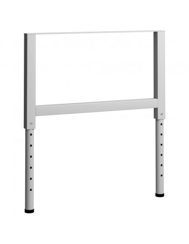Telai per Banco da Lavoro 2 pz in Metallo 85x(69-95,5) cm Grigi