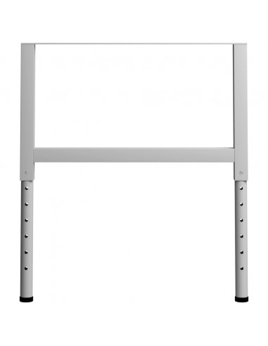 Telai per Banco da Lavoro 2 pz in Metallo 85x(69-95,5) cm Grigi
