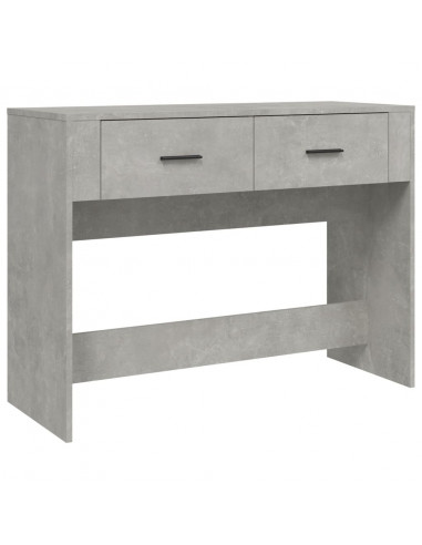 Tavolino Consolle Grigio Cemento 100x39x75 cm Legno Multistrato