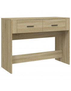 Tavolo Consolle Rovere Sonoma 100x39x75 cm in Legno Multistrato 2