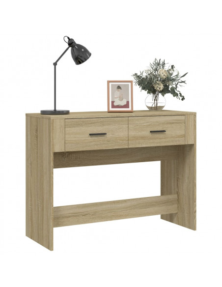 Tavolo Consolle Rovere Sonoma 100x39x75 cm in Legno Multistrato