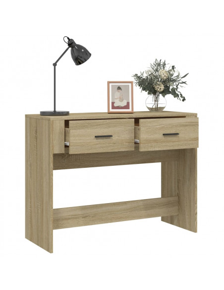 Tavolo Consolle Rovere Sonoma 100x39x75 cm in Legno Multistrato