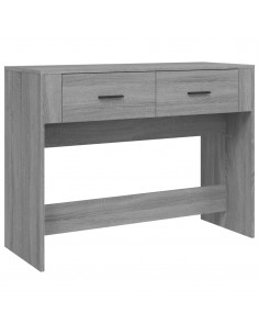 Tavolo Consolle Grigio Sonoma 100x39x75 cm in Legno Multistrato 2