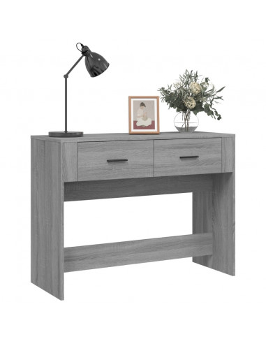 Tavolo Consolle Grigio Sonoma 100x39x75 cm in Legno Multistrato