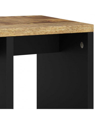 Tavolino 40x31x46 cm Legno Massello Mango e Legno Multistrato