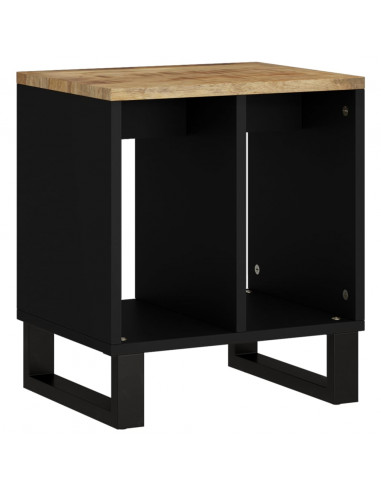 Tavolino 40x31x46 cm Legno Massello Mango e Legno Multistrato