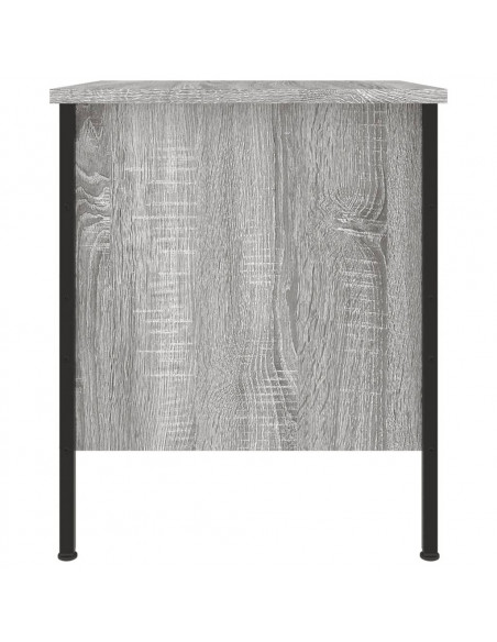 Comodino Grigio Sonoma 40x42x50 cm in Legno Multistrato