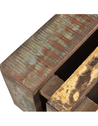 Tavolino da Salotto con 4 Ruote in Legno di Recupero