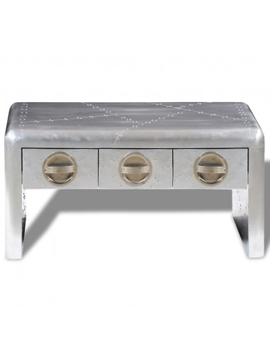 Tavolino Aereo con 3 Cassetti Vintage Stile Aircraft Airman