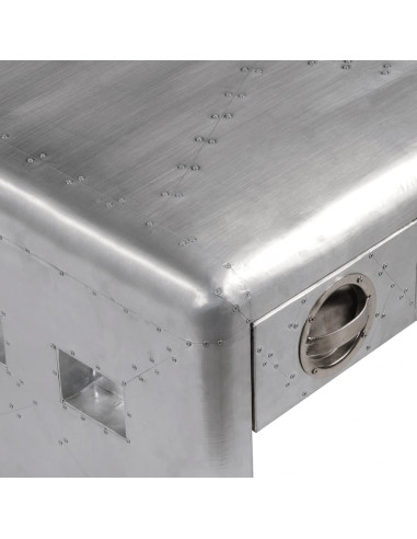 Tavolino Aereo con 3 Cassetti Vintage Stile Aircraft Airman