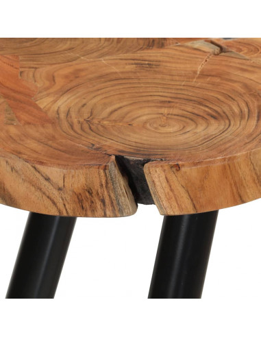 Tavolino da Caffè 35 cm 6 Tronchi in Legno Massello di Sheesham