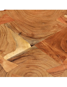 Tavolino da Caffè 35 cm 4 Tronchi in Legno Massello di Sheesham 2