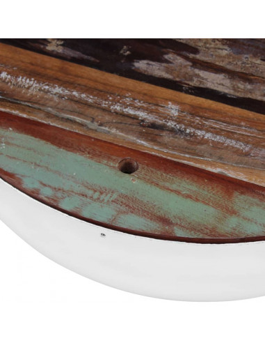 Tavolini da Salotto 2 pz a Forma di Palla in Legno di Recupero