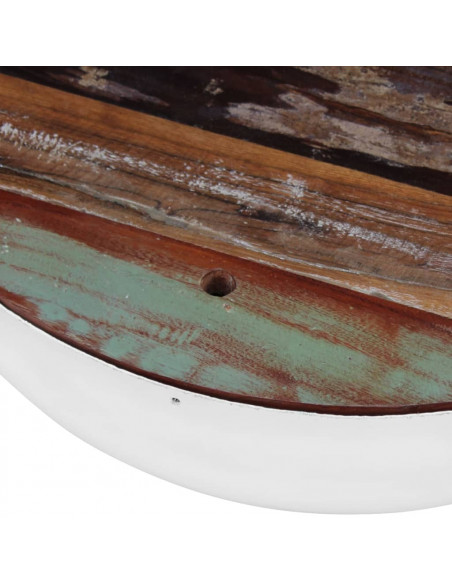 Tavolini da Salotto 2 pz a Forma di Palla in Legno di Recupero