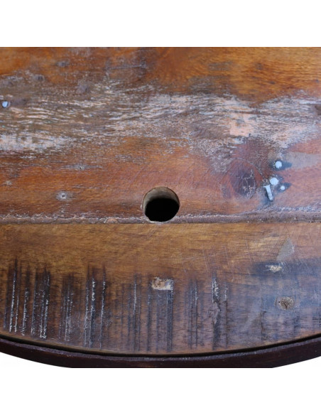 Tavolini da Salotto 2 pz a Forma di Palla in Legno di Recupero