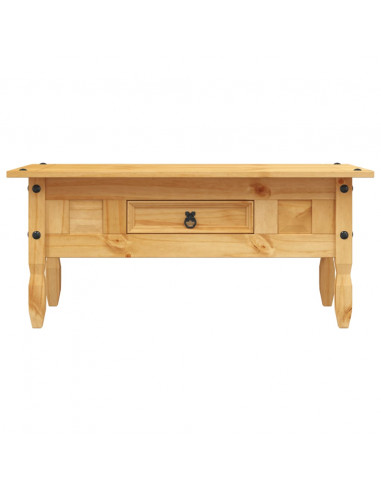Tavolino da Caffé Legno Pino Messicano Corona Range 100x55x45cm