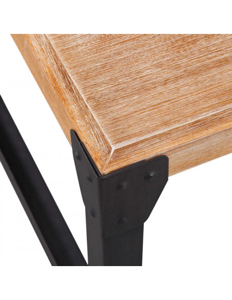Tavolino da Caffè in Legno Massello di Acacia 100x60x45 cm