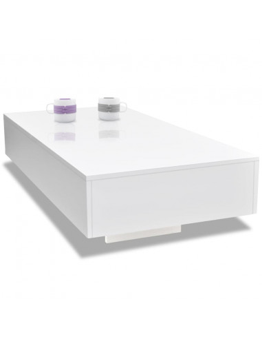 Tavolino da Caffè Lucido Bianco