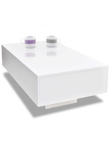 Tavolino da Caffè Lucido Bianco