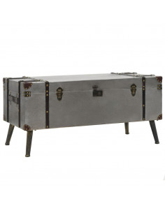 Tavolino da Caffè in MDF e Alluminio 102x51x47,5 cm 2