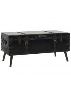 Tavolino da Caffè in MDF e Acciaio 102x51x48 cm 2