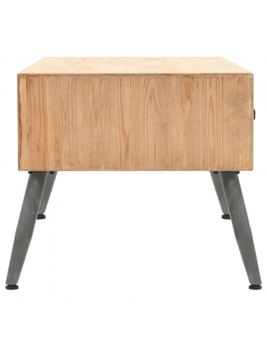 Tavolino da Caffè in Legno Massello di Abete 115x55x50 cm