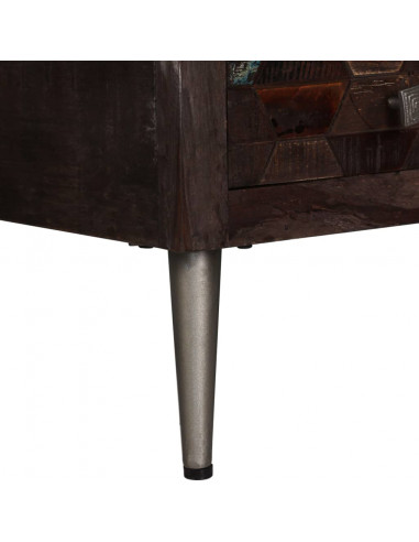 Tavolino da Caffè in Legno Massello di Recupero 100x60x35 cm