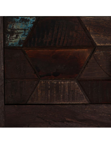 Tavolino da Caffè in Legno Massello di Recupero 100x60x35 cm