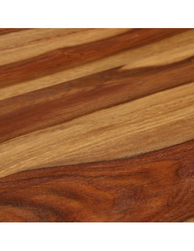 Tavolino da Caffè Legno Massello con Finitura Miele 110x50x37cm