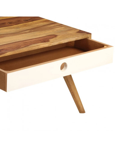 Tavolino da Salotto 110x50x35 cm in Legno Massello di Sheesham