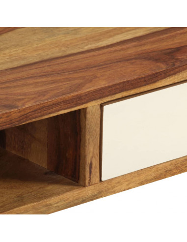 Tavolino da Salotto 110x50x35 cm in Legno Massello di Sheesham