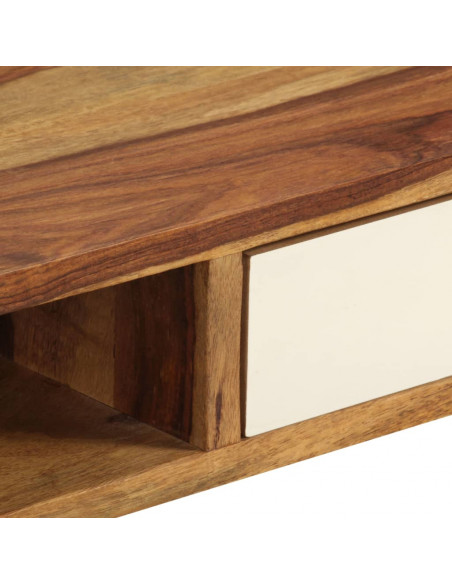 Tavolino da Salotto 110x50x35 cm in Legno Massello di Sheesham